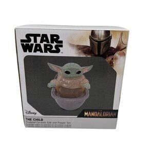 Star Wars Salt Pepper Set The Mandalorian The Child Baby Yoda Grogu Ceramic New
